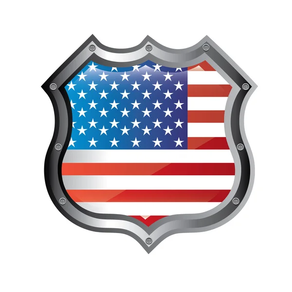 American shield — Stock Vector