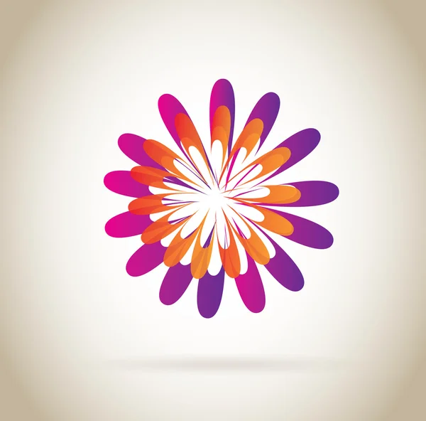 Flores Iconos — Vector de stock