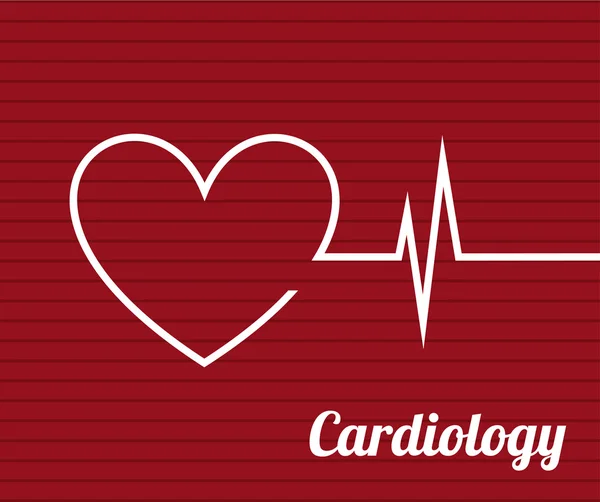 Cardiologia — Vetor de Stock
