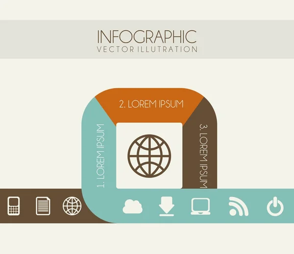 インフォグラフィック — ストックベクタ
