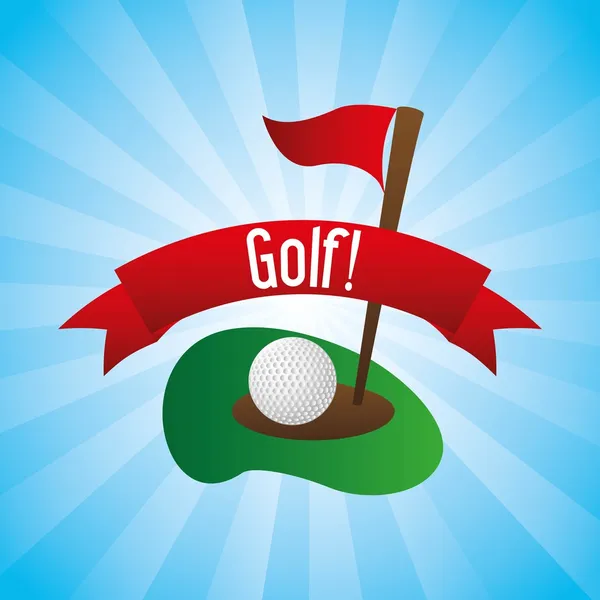 Diseño de golf — Vector de stock