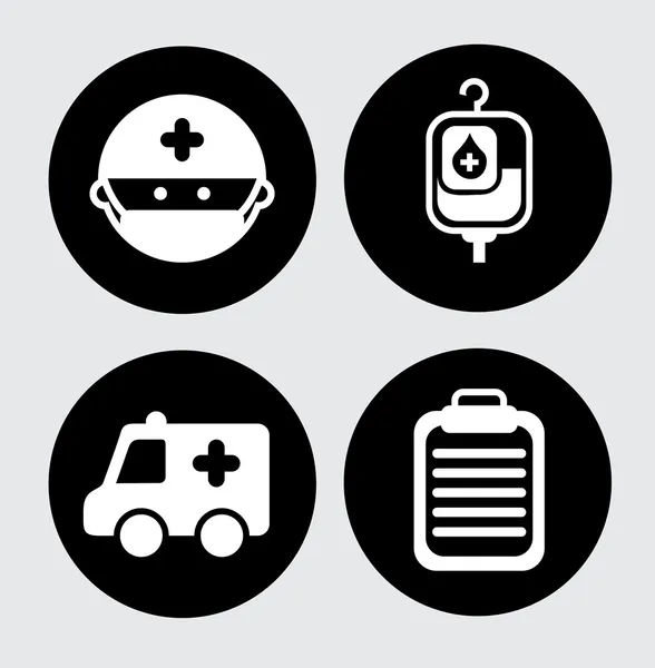 Iconos médicos — Vector de stock