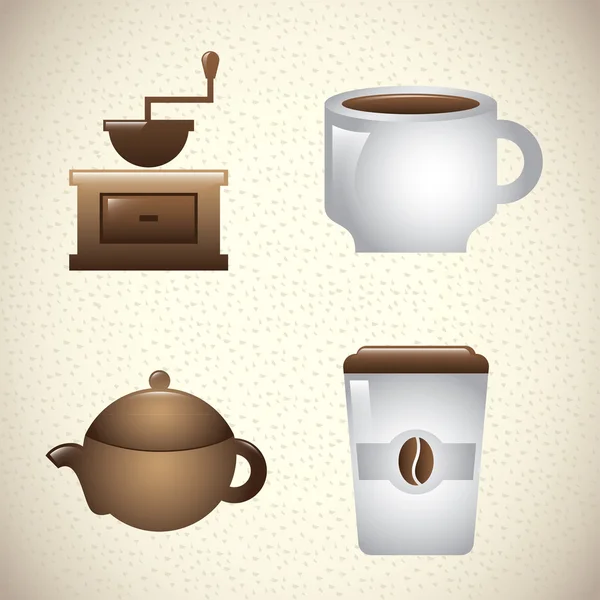 Diseño de café — Vector de stock