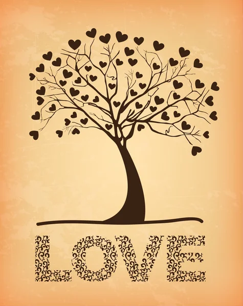 Tree love — Stock Vector