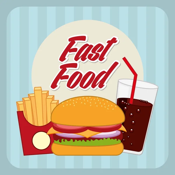 Fast food — Stock Vector