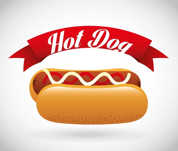 Hot dog — Stock Vector