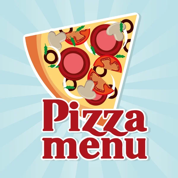 Pizza menu — Wektor stockowy