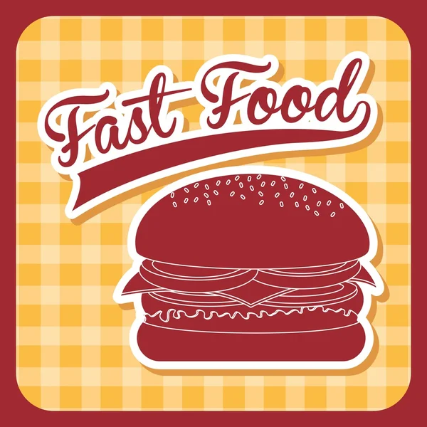 Fast food — Stock Vector