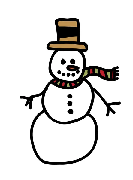Σχεδίαση χιονάνθρωπος — Διανυσματικό Αρχείο