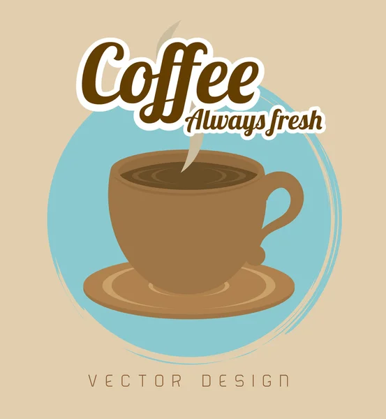 Design del caffè — Vettoriale Stock