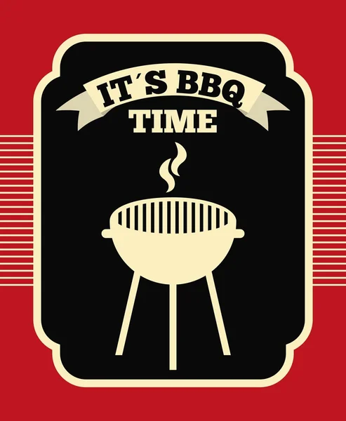 Barbecue design — Vettoriale Stock
