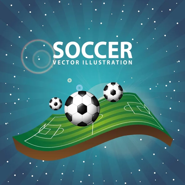 Diseño de fútbol — Vector de stock