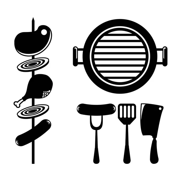 Diseño de barbacoa — Vector de stock