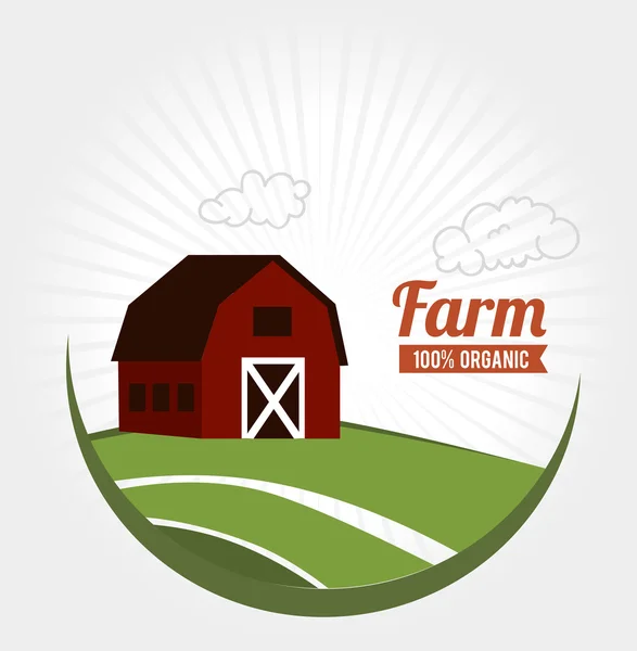 Fresh farm label — Stock Vector