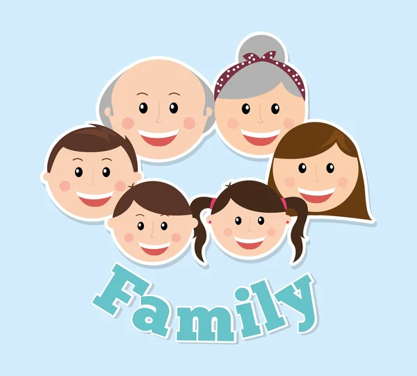 Conception familiale — Image vectorielle