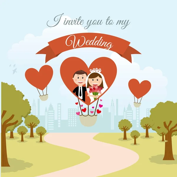 Boda — Vector de stock