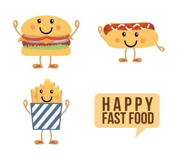 Fast food — Wektor stockowy