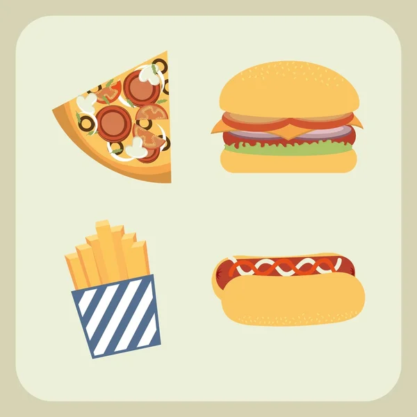 Fastfood — Stockvector