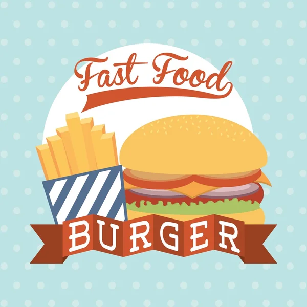 Fast Food — Stockvektor