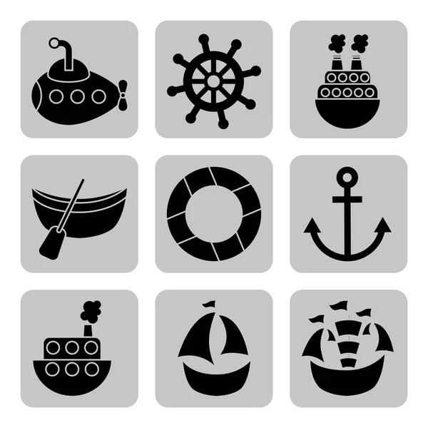 Toys icons — Stock Vector