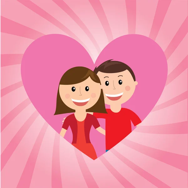 Diseño de pareja — Vector de stock