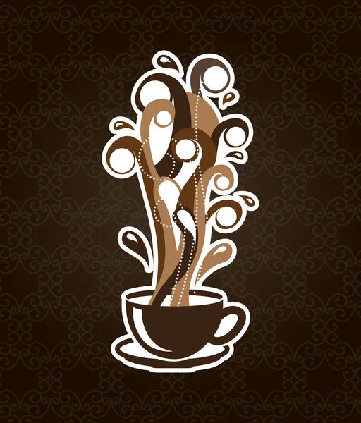 Diseño de café — Vector de stock