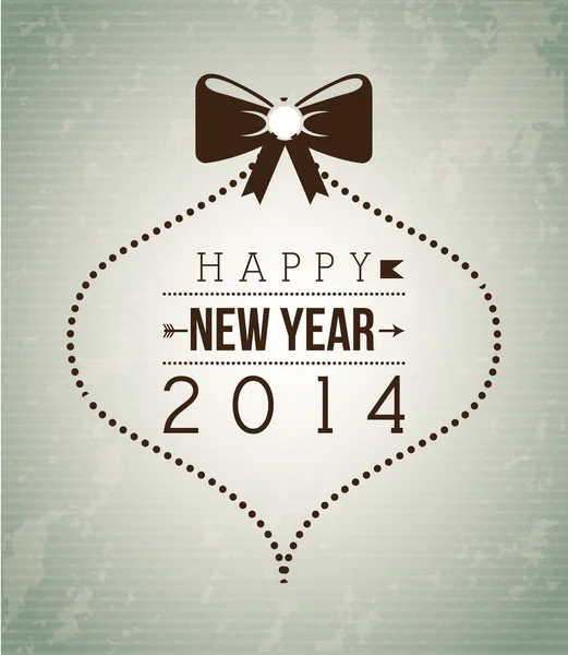 Happy new year 2014 — Stock Vector