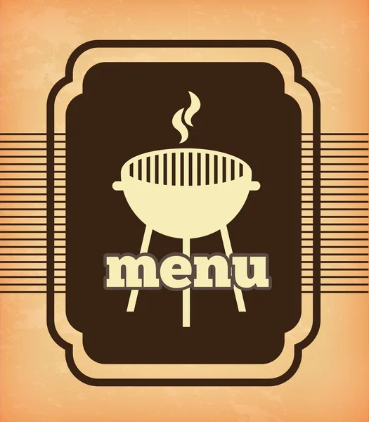 Menu Grill — Image vectorielle