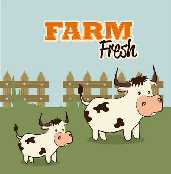 Farm fresh label — Stock Vector