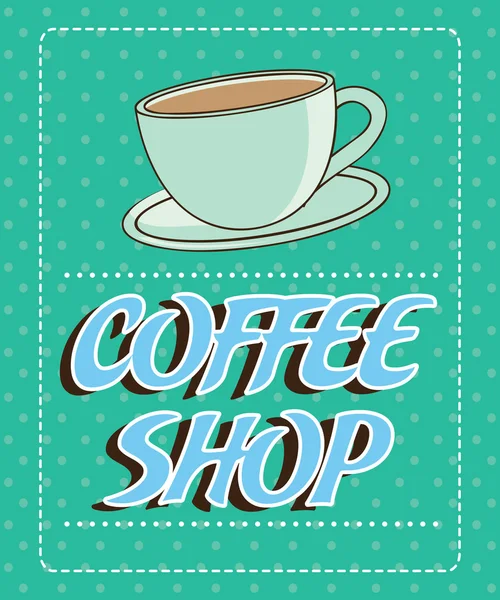 Diseño de café — Vector de stock