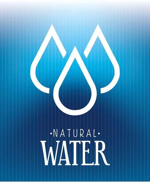 Natural water — Stock Vector