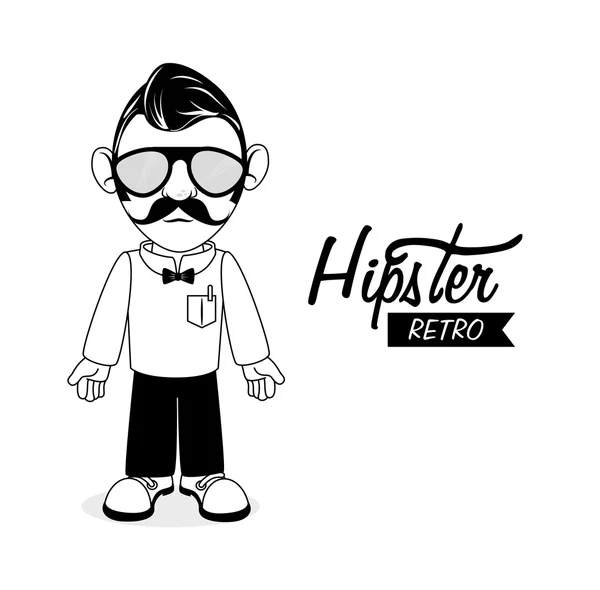 Hipster — Stockvector