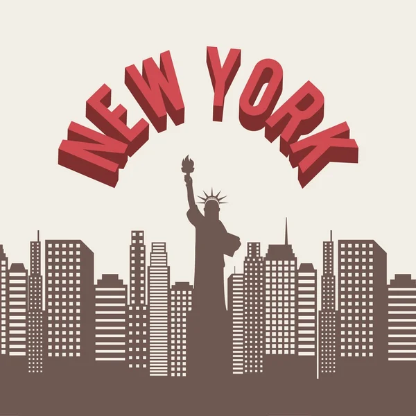 New york design — Stock Vector