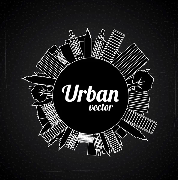 Desenho urbano — Vetor de Stock
