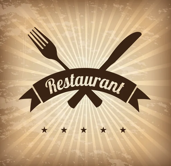 Design de restaurant — Image vectorielle