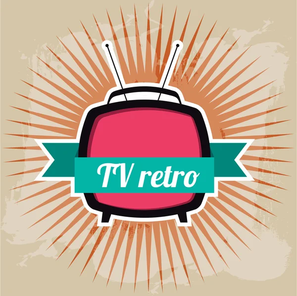 Rétro TV — Image vectorielle
