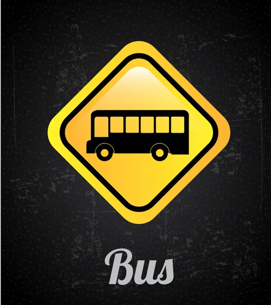 Autobus signál — Stockový vektor