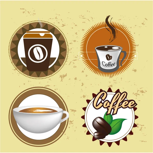 Diseño de café — Vector de stock