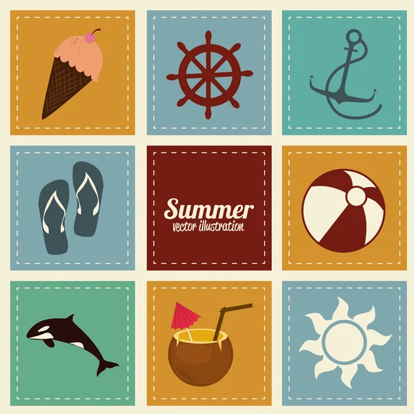 Zomer ontwerp — Stockvector