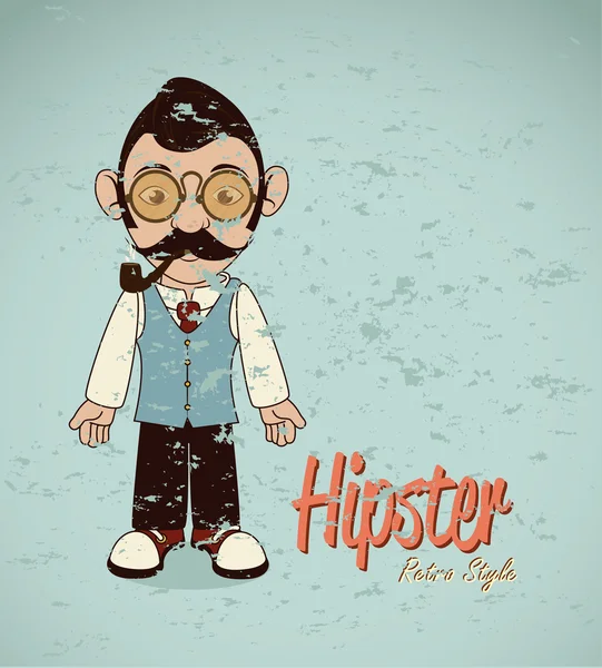 Hipster — Stockvector