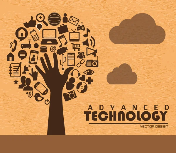 Tecnología avanzada — Vector de stock