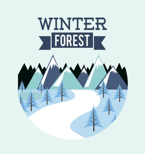 Diseño forestal — Vector de stock