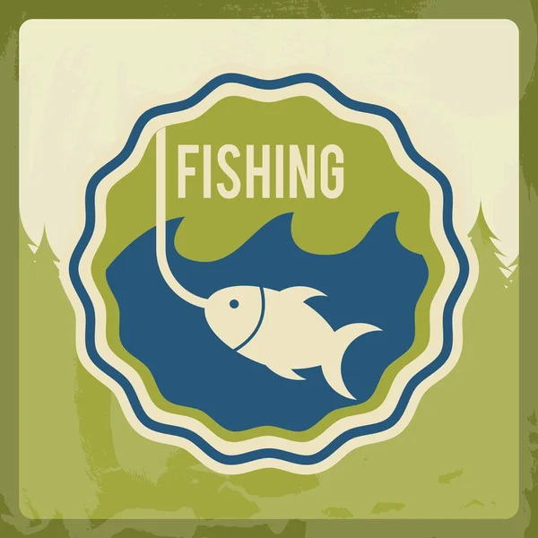 Fishing — Stock Vector