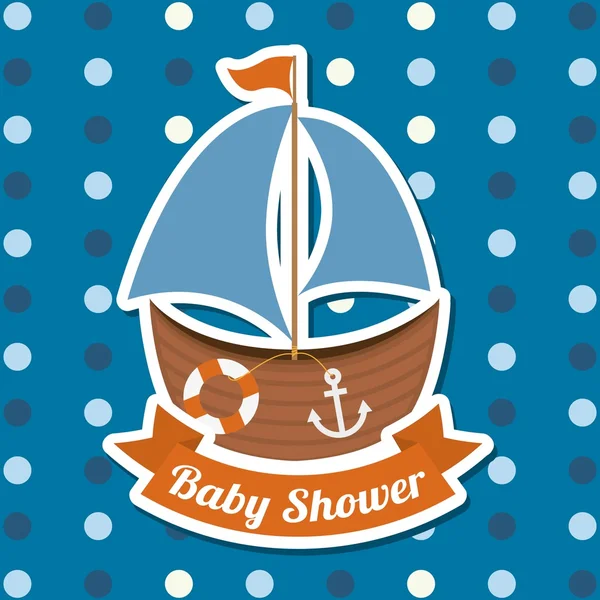 Babydusche — Stockvektor