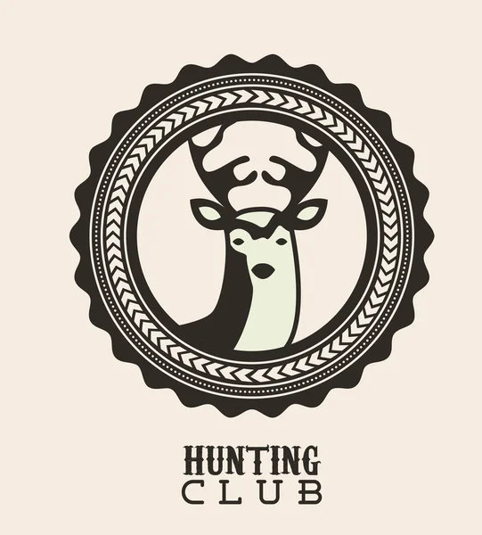 狩猟デザイン — ストックベクタ
