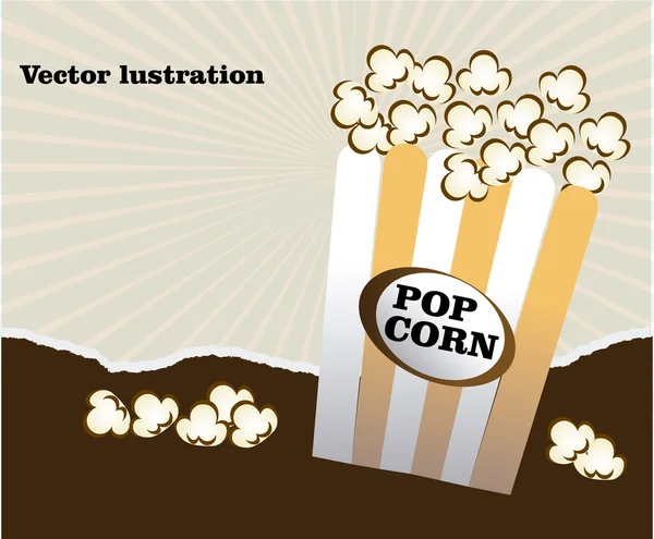Popcorn — Stockvektor