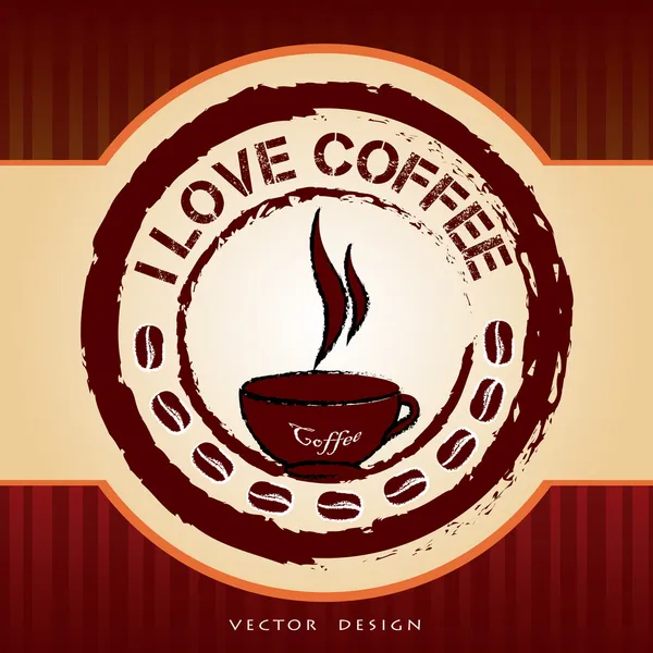 Diseño de café — Vector de stock