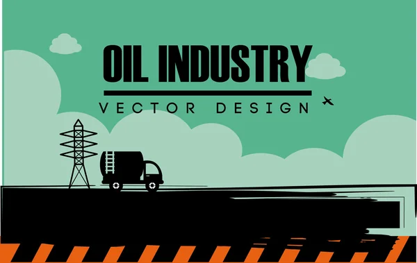 Projeto da indústria petrolífera —  Vetores de Stock