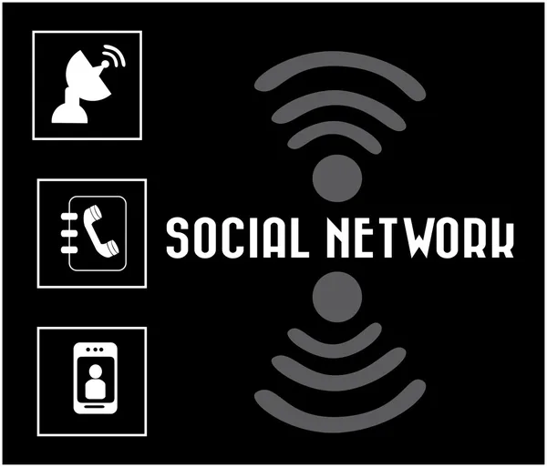 Social network — Stock Vector