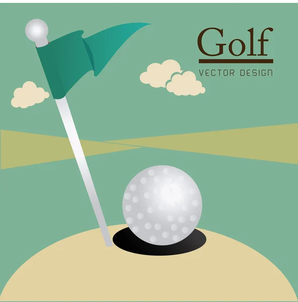 Design del golf — Vettoriale Stock